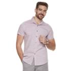 Men's Marc Anthony Slim-fit Resort Button-down Shirt, Size: Medium, Med Pink