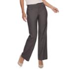 Women's Elle&trade; Wide-leg Trouser Pants, Size: 8, Dark Grey