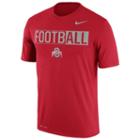 Men's Nike Ohio State Buckeyes Dri-fit Football Tee, Size: Small, Multicolor
