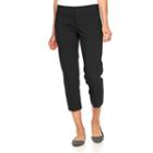 Women's Apt. 9&reg; Torie Modern Fit Capri Dress Pants, Size: 10, Black