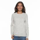 Women's Apt. 9&reg; Cashmere Crewneck Sweater, Size: Large, Natural