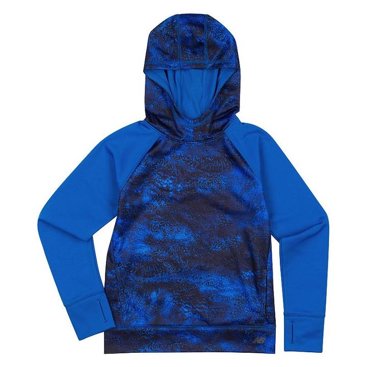 Girls 4-6x New Balance Performance Abstract Hoodie, Girl's, Size: 4, Brt Blue
