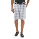 Men's Haggar&reg; Cool 18&reg; Plaid Performance Shorts, Size: 42, Med Grey