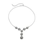 Napier Textured Y Necklace, Women's, Silver