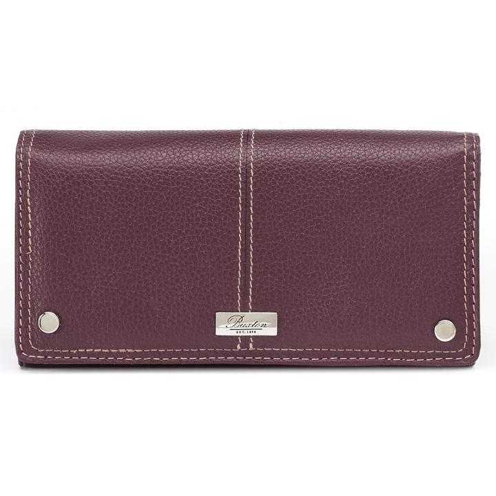 Buxton Westcott Expandable Leather Clutch, Women's, Dark Red