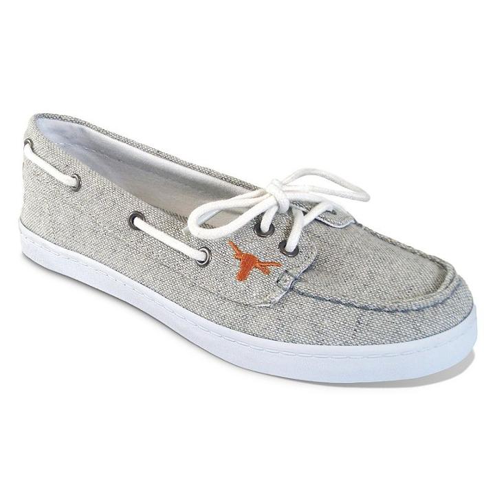 Women's Campus Cruzerz Texas Longhorns Kauai Boat Shoes, Size: 9, Grey