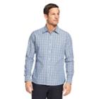 Men's Van Heusen Never Tuck Slim-fit Button-down Shirt, Size: Large, Light Blue