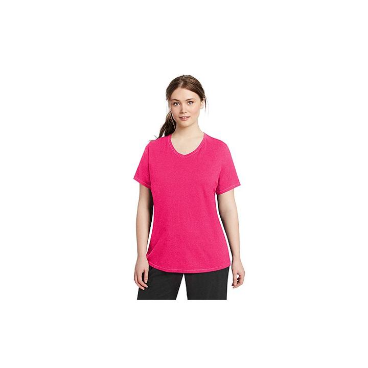 Plus Size Champion V-neck Tee, Women's, Size: 4xl, Med Red