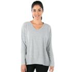 Women's Balance Collection Pippa V-neck Top, Size: Large, Med Grey