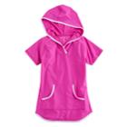 Girls 4-16 Free Country Hooded Swimsuit Cover-up, Size: 6, Dark Pink