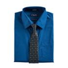 Boys 8-20 Chaps Shirt & Tie Set, Size: 10, Dark Blue
