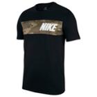 Men's Nike Camouflage Logo Tee, Size: Medium, Grey (charcoal)