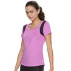 Women's Fila Sport&reg; Lattice Short Sleeve Tee, Size: Xs, Med Purple