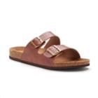 Men's Rock & Republic Double-buckle Sandals, Size: Medium, Lt Brown