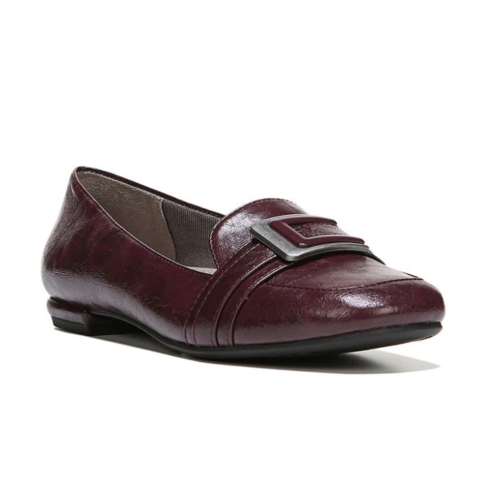 Lifestride Baffle Women's Buckle Loafers, Size: Medium (6.5), Red