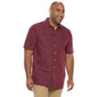 Big & Tall Batik Bay Classic-fit Woven Button-down Shirt, Men's, Size: L Tall, Dark Red