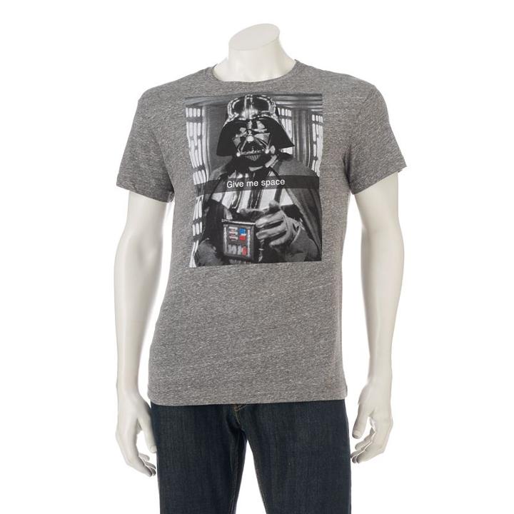 Men's Star Wars Darth Vader Space Man Tee, Size: Xl, Grey Other