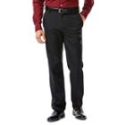 Men's Haggar&reg; Tailored-fit Solid Black Flat-front Suit Pants, Size: 36x30