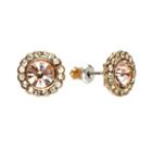 Lc Lauren Conrad Button Stud Earrings, Women's, Yellow