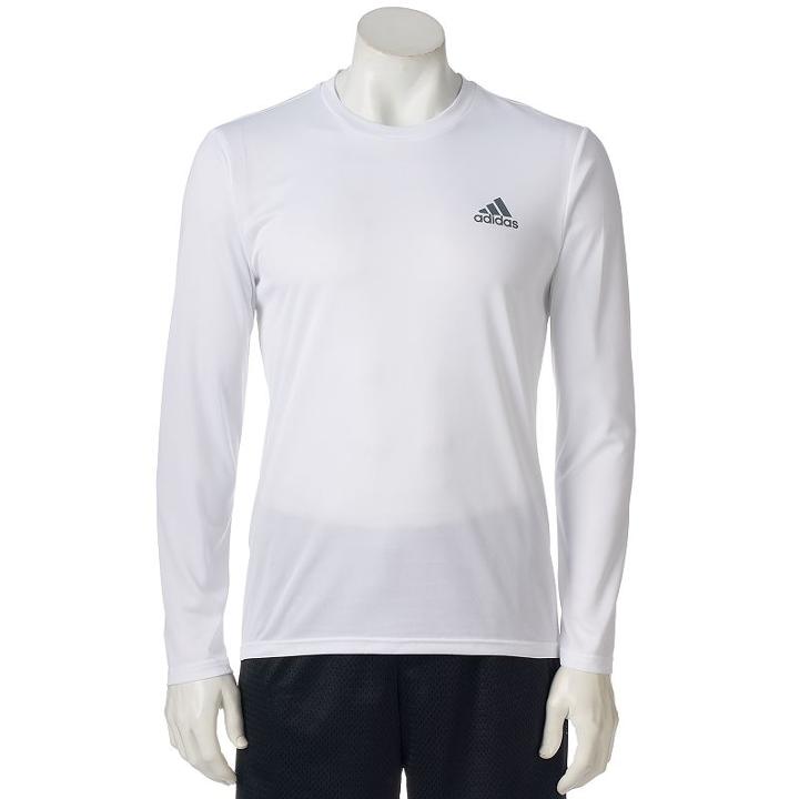 Men's Adidas Essential Climalite Performance Tee, Size: Xl, White