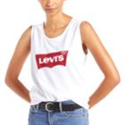 Women's Levi's&reg; Batwing Logo Muscle Tank, Size: Small, White
