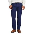 Men's Chaps Straight-fit Stretch 5-pocket Twill Pants, Size: 30x32, Blue (navy)