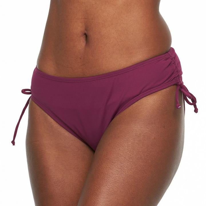 Women's Apt. 9&reg; Mix & Match Side-tie Scoop Bottoms, Size: Xxl, Med Purple
