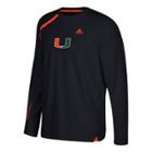 Men's Adidas Miami Hurricanes Shooting Tee, Size: Xxl, Black