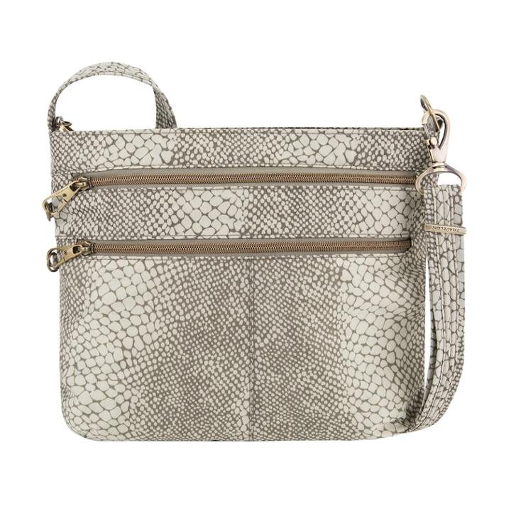 Travelon Anti-theft Signature Double Zip Crossbody Bag, Women's, Clrs