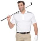 Big & Tall Grand Slam Colorblock Stretch Performance Golf Polo, Men's, Size: 4xb, White