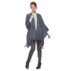Women's Apt. 9&reg; Heather Knit Pocketed Ruana, Dark Blue