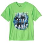 Boys 8-20 Tek Gear&reg; Beware Of My Game Tee, Boy's, Size: Small, Brt Green
