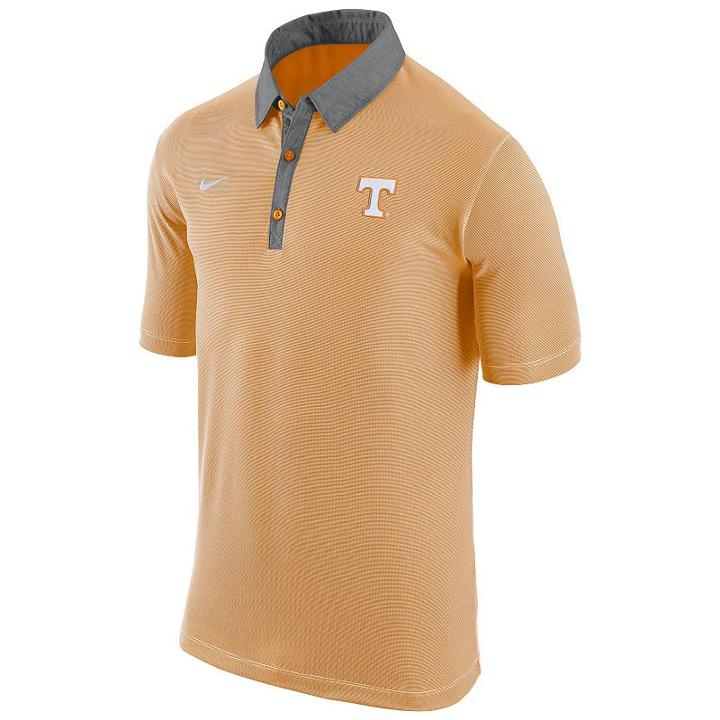 Men's Nike Tennessee Volunteers Microstripe Dri-fit Polo, Size: Large, Multicolor