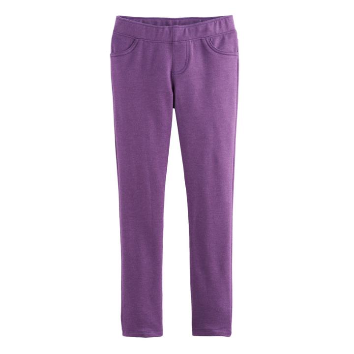Girls 4-10 Jumping Beans&reg; Solid Jeggings, Size: 8, Dark Pink