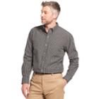 Men's Arrow Hamilton Classic-fit Poplin Button-down Shirt, Size: Medium, Black