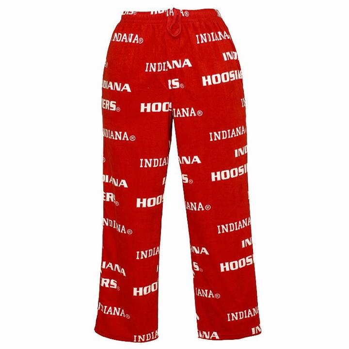 Men's Indiana Hoosiers Faade Fleece Lounge Pants, Size: Large, Red