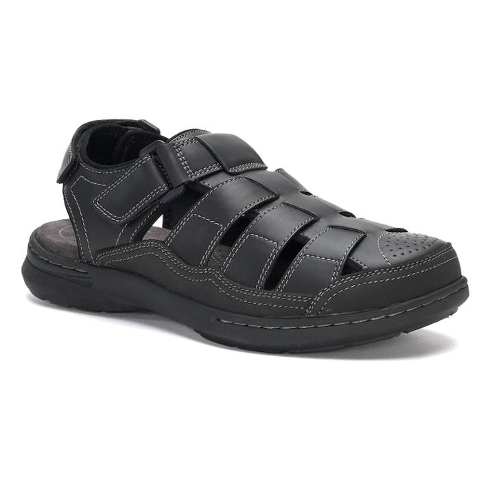 Croft & Barrow&reg; Soprano Men's Ortholite Fisherman Sandals, Size: Medium (13), Black