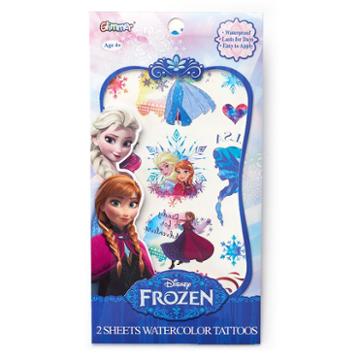 Disney's Frozen Anna & Elsa Watercolor Tattoos ()