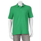 Men's Croft & Barrow&reg; Performance Pocket Pique Polo, Size: Medium, Med Green