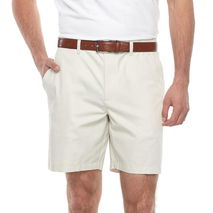 Big & Tall Croft & Barrow&reg; Regular-fit Easy-care Stretch Flat-front Shorts, Men's, Size: 48, Lt Beige
