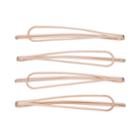 Lc Lauren Conrad Metallic Hair Clip Set, Women's, Light Pink