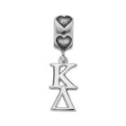 Logoart Sterling Silver Kappa Delta Sorority Charm, Women's, Grey