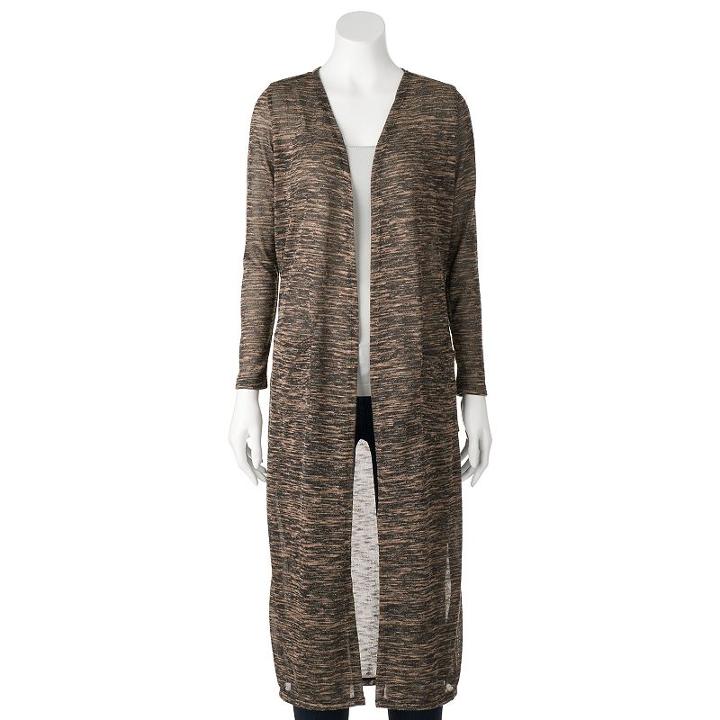 Women's French Laundry Long Cardigan, Size: Medium, Beige Oth