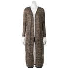 Women's French Laundry Long Cardigan, Size: Medium, Beige Oth