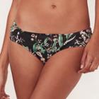 Women's Lc Lauren Conrad Beach Shop Ruched Bikini Bottoms, Size: Large, Black