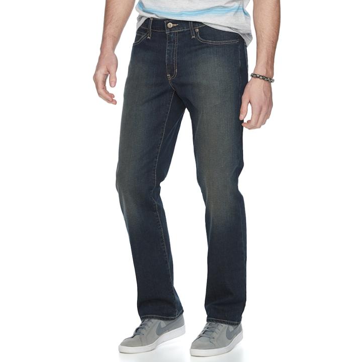 Men's Urban Pipeline&reg; Straight-fit Flex Jeans, Size: 32x34, Dark Blue