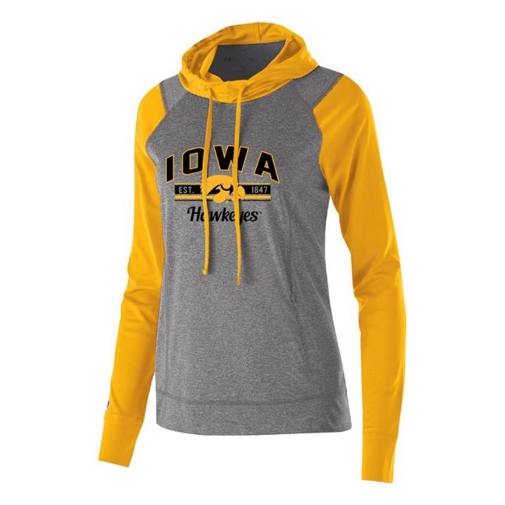 Women's Iowa Hawkeyes Echo Hoodie, Size: Xxl, Gold