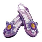 Disney Princess Rapunzel Kids Sparkle Costume Shoes, Girl's, Size: 11-12, Purple