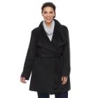 Plus Size Apt. 9&reg; Draped Collar Coat, Women's, Size: 1xl, Black