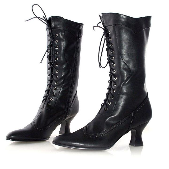 Amelia Costume Boots - Adult, Size: 8, Black